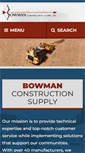 Mobile Screenshot of bowmanconstructionsupply.com
