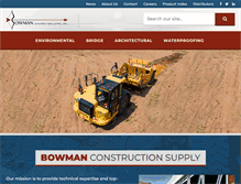 Tablet Screenshot of bowmanconstructionsupply.com